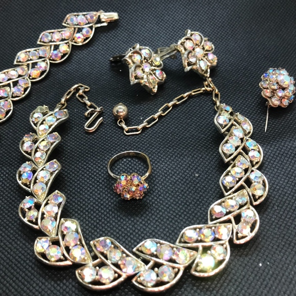 vintage aurora borealias full parure - Picture 1 of 8